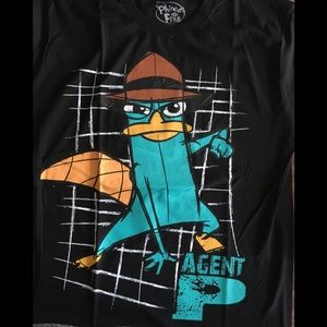 Disney Phineas & Ferb Men’s Tshirt Ava M New